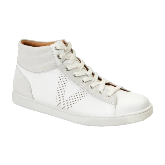 Vionic Mott Malcom Men's Sneakers High Top Comfort Shoe in White - Picture 1 of 11